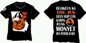 kaos persib balasan kawin monyet