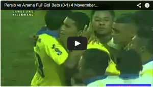 Video Pertandingan Persib vs Arema