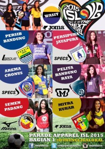 aparel seluruh tim isl