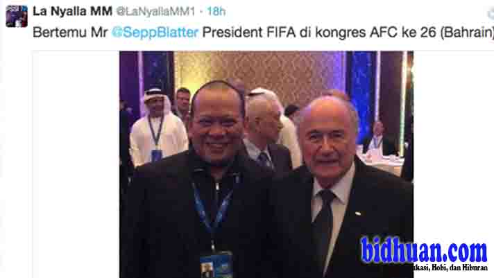 Begini Cara Ketua Umum PSSI La Nyalla Mendekati Presiden FIFA