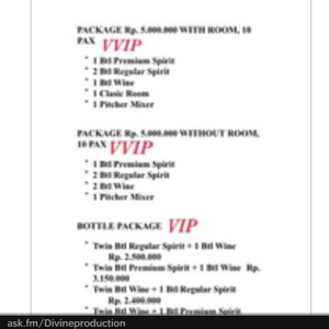 tarif pesta bikini