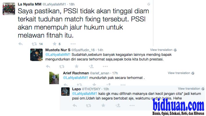 La Nyalla Bantah Mafia Bola Tapi Reaksi Netizen Meminta Mundur dari PSSI