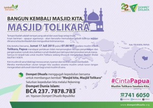 Kondisi Masjid Baitul Muttaqin Tolikara Sebelum dan 