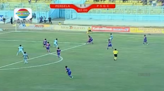 Hasil dan Cuplikan Video Gol PSGC Imbangi Persela Lamongan