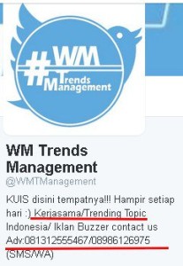 akun jasa trending