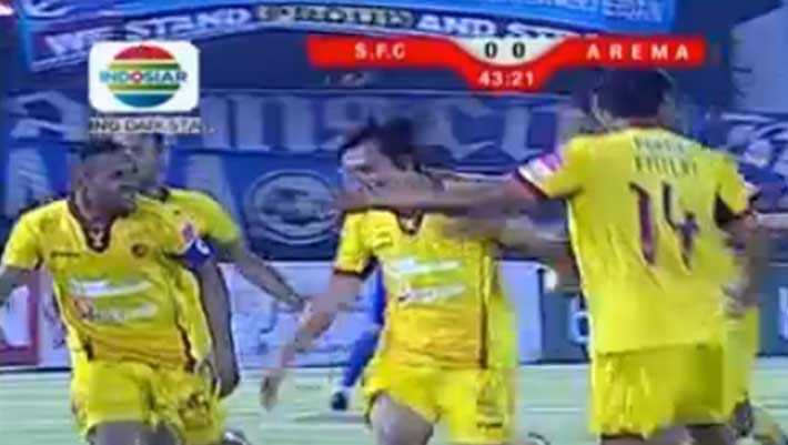 Video Cuplikan Gol Sriwijaya Melaju Ke Final Kandaskan Arema