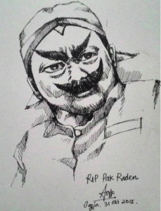 asyf35"RIP Pak Raden" seorang seniman yg berkarya hingga akhir hayatnya. Terimakasih pak raden atas inspirasinya. Selamat jalan....