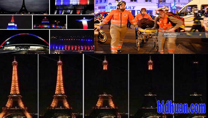 Video dan Foto Lampu Menara Eiffel Dimatikan Tanda Berkabung Tragedi Paris