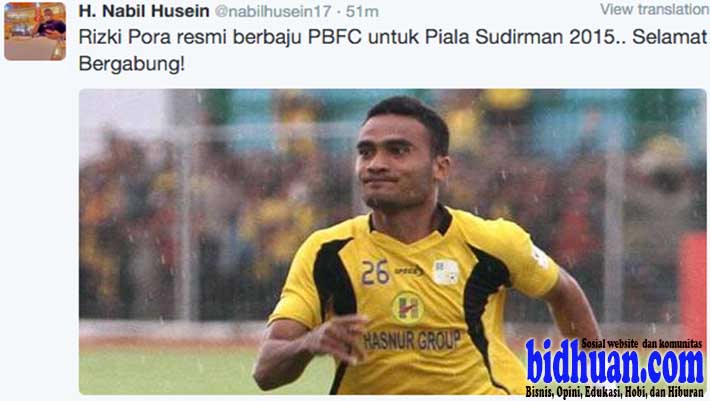 Rizky Pora Resmi Bergabung dengan PBFC di Piala Jenderal Sudirman