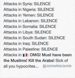 @bellaaazl 22m22 minutes ago I'm muslim. And I don't like how the world treat us. Where's the respect? #PrayForSyria