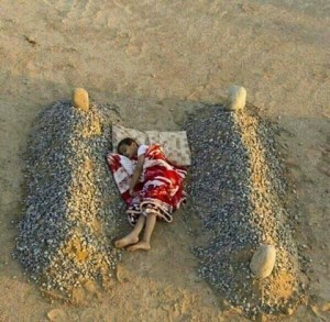 ‏@Saira_M_Abbasi  45m45 minutes ago #PrayForSyria Will this Child lying b/w his parents grave grow up to love or hate? This war needs to be stopped! 