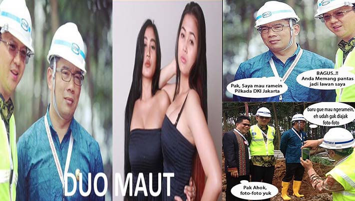 Muncul Meme Kang Emil Iseng Foto Bareng Ko Ahok Terkait Pilkada DKI