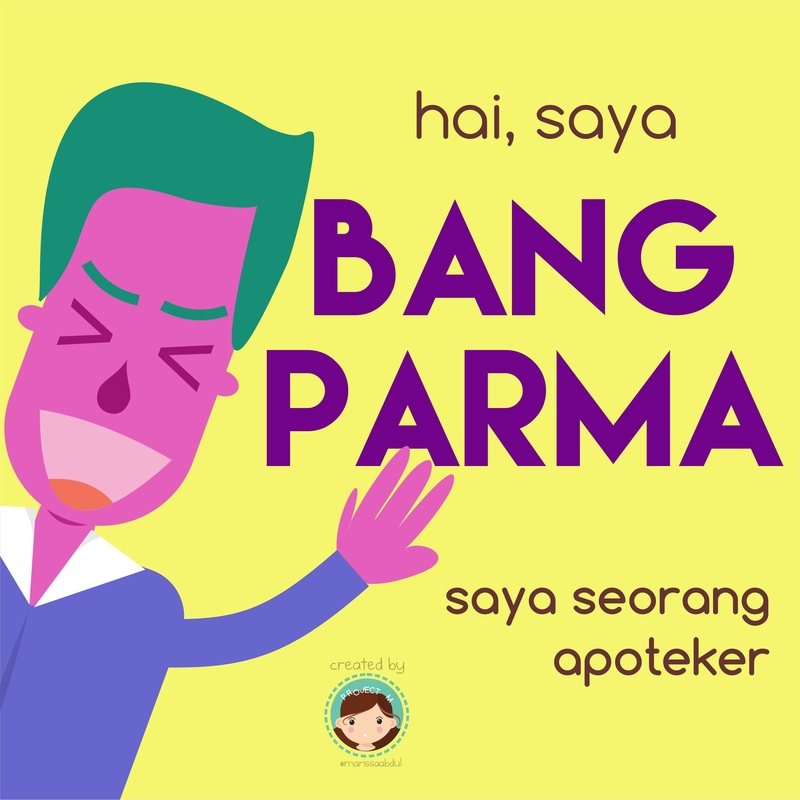 Keren Perkenalkan Profesi Apoteker Dengan Karakter Kartun Bang Parma