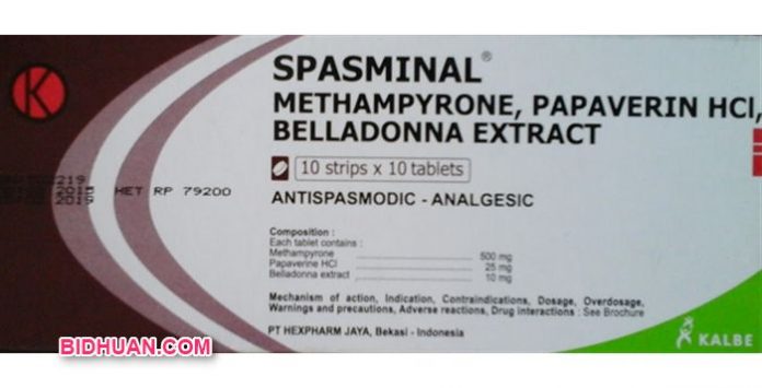 Obat Spasminal Tablet Efek Samping, Dosis dan Harga di Apotik