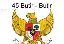 45 Butir-Butir Pancasila (Mulai Sila Pertama Sampai Sila Kelima)