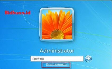 cara reset password windows 7