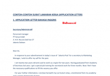 contoh application letter